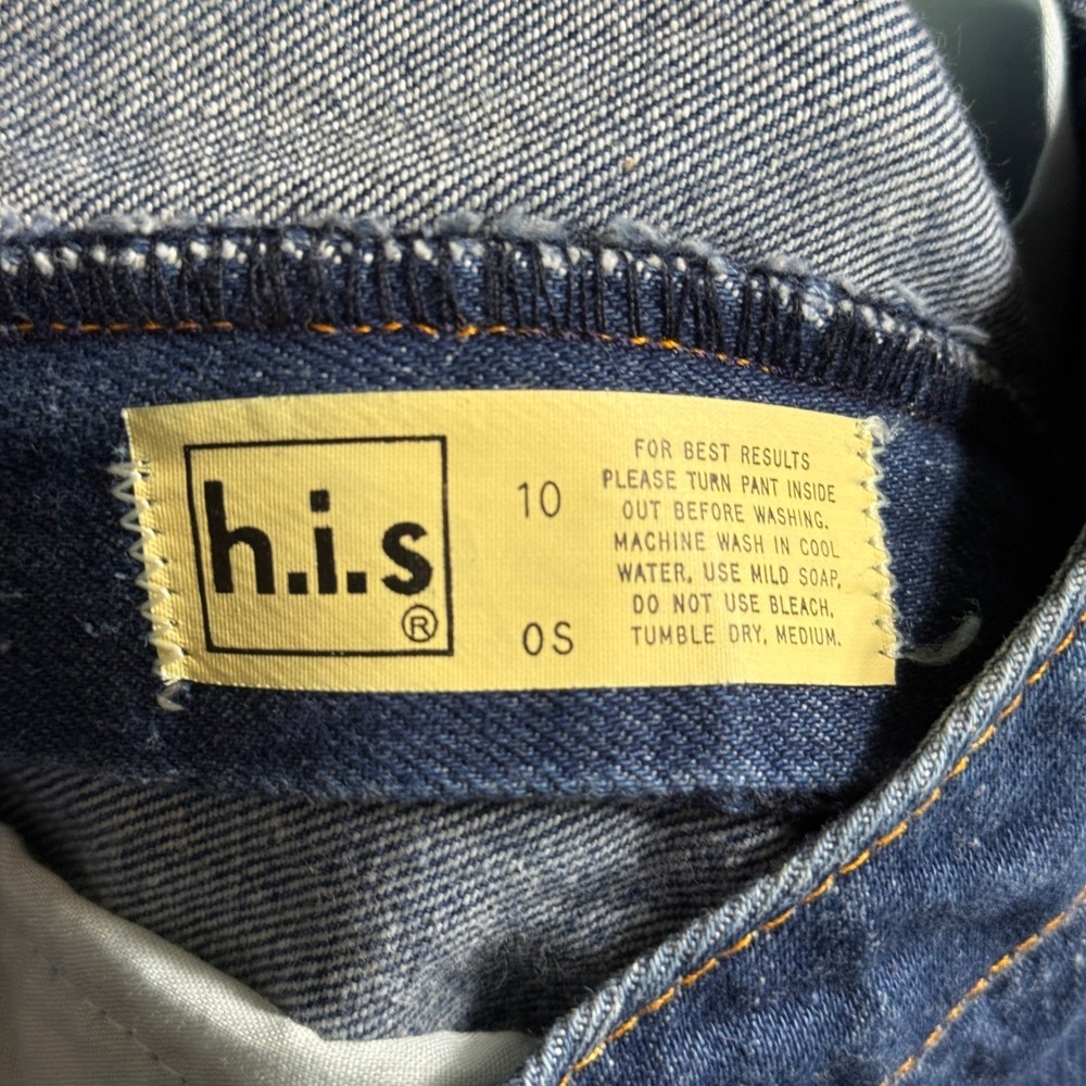 Vintage 80s‎ Chic H.I.S Denim MOM Jeans High-Waisted Women Size 25" Blue Western - Picture 4 of 10